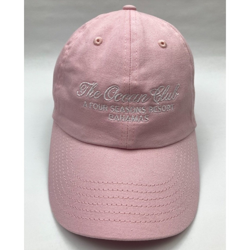 The Ocean Club Four Seasons Resort Bahamas Pink Baseball Cap Hat | OS